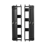 Tripp Lite High-Capacity Vertical Cable Manager, Deep Double Finger Duct with Cover, Single Sided, 6 in. Wide, Black, 7 ft. (2.2 m) — Being Shipped