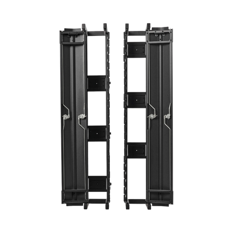 Tripp Lite High-Capacity Vertical Cable Manager, Deep Double Finger Duct with Cover, Single Sided, 6 in. Wide, Black, 7 ft. (2.2 m) — Being Shipped