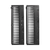 Tripp Lite High-Capacity Vertical Cable Manager, Deep Double Finger Duct with Cover, Single Sided, 6 in. Wide, Black, 7 ft. (2.2 m) — Being Shipped