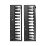 Tripp Lite High-Capacity Vertical Cable Manager, Deep Double Finger Duct with Cover, Single Sided, 6 in. Wide, Black, 7 ft. (2.2 m) — Being Shipped