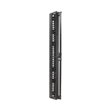 Tripp Lite High-Capacity Vertical Cable Manager, Deep Double Finger Duct with Cover, Single Sided, 6 in. Wide, Black, 7 ft. (2.2 m) — Being Shipped