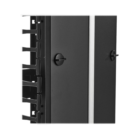 Tripp Lite High-Capacity Vertical Cable Manager, Deep Double Finger Duct with Cover, Double Sided, 12 in. Wide, Black, 7 ft. (2.2 m) — Being Shipped