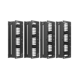 Tripp Lite High-Capacity Vertical Cable Manager, Deep Double Finger Duct with Cover, Double Sided, 12 in. Wide, Black, 7 ft. (2.2 m) — Being Shipped