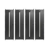 Tripp Lite High-Capacity Vertical Cable Manager, Deep Double Finger Duct with Cover, Double Sided, 12 in. Wide, Black, 7 ft. (2.2 m) — Being Shipped