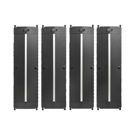 Tripp Lite High-Capacity Vertical Cable Manager, Deep Double Finger Duct with Cover, Double Sided, 12 in. Wide, Black, 7 ft. (2.2 m) — Being Shipped