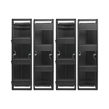 Tripp Lite High-Capacity Vertical Cable Manager, Deep Double Finger Duct with Cover, Double Sided, 12 in. Wide, Black, 7 ft. (2.2 m) — Being Shipped