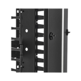 Tripp Lite High-Capacity Vertical Cable Manager, Deep Double Finger Duct with Cover, Double Sided, 12 in. Wide, Black, 7 ft. (2.2 m) — Being Shipped