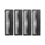Tripp Lite High-Capacity Vertical Cable Manager, Deep Double Finger Duct with Cover, Double Sided, 12 in. Wide, Black, 7 ft. (2.2 m) — Being Shipped