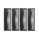 Tripp Lite High-Capacity Vertical Cable Manager, Deep Double Finger Duct with Cover, Double Sided, 12 in. Wide, Black, 7 ft. (2.2 m) — Being Shipped