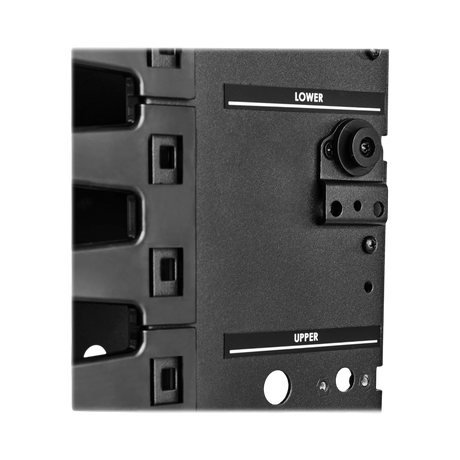 Tripp Lite High-Capacity Vertical Cable Manager, Deep Double Finger Duct with Cover, Double Sided, 12 in. Wide, Black, 7 ft. (2.2 m) — Being Shipped