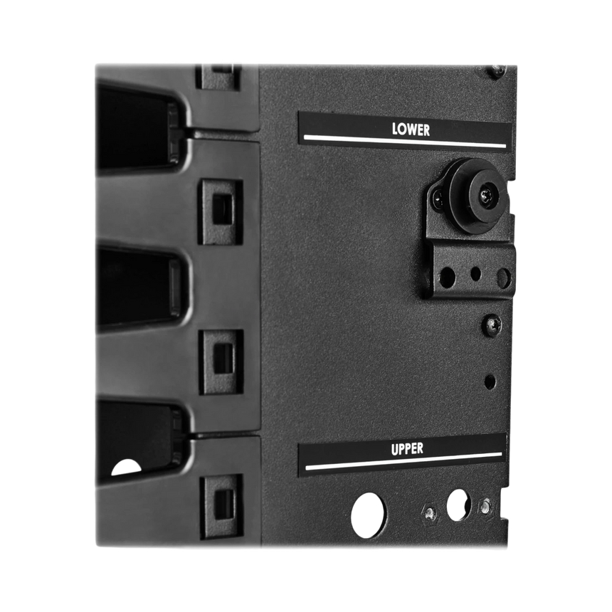 Tripp Lite High-Capacity Vertical Cable Manager, Deep Double Finger Duct with Cover, Double Sided, 12 in. Wide, Black, 7 ft. (2.2 m) — Being Shipped