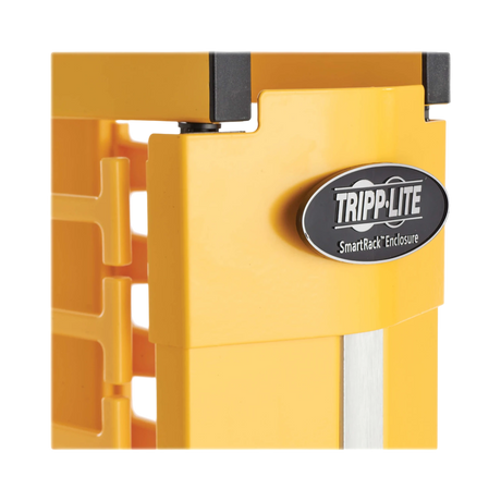 Tripp Lite High-Capacity Vertical Cable Manager, Deep Double Finger Duct with Cover, Single Sided, 6 in. Wide, Yellow, 7 ft. (2.2 m) — Being Shipped
