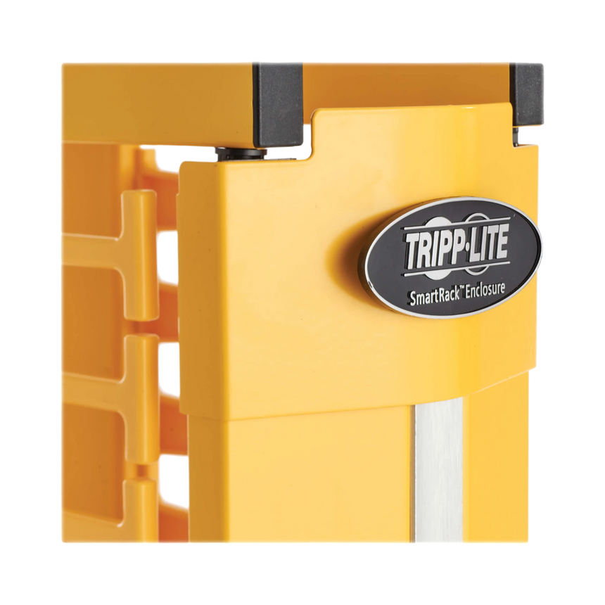 Tripp Lite High-Capacity Vertical Cable Manager, Deep Double Finger Duct with Cover, Single Sided, 6 in. Wide, Yellow, 7 ft. (2.2 m) — Being Shipped