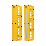 Tripp Lite High-Capacity Vertical Cable Manager, Deep Double Finger Duct with Cover, Single Sided, 6 in. Wide, Yellow, 7 ft. (2.2 m) — Being Shipped
