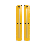 Tripp Lite High-Capacity Vertical Cable Manager, Deep Double Finger Duct with Cover, Single Sided, 6 in. Wide, Yellow, 7 ft. (2.2 m) — Being Shipped