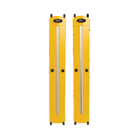 Tripp Lite High-Capacity Vertical Cable Manager, Deep Double Finger Duct with Cover, Single Sided, 6 in. Wide, Yellow, 7 ft. (2.2 m) — Being Shipped