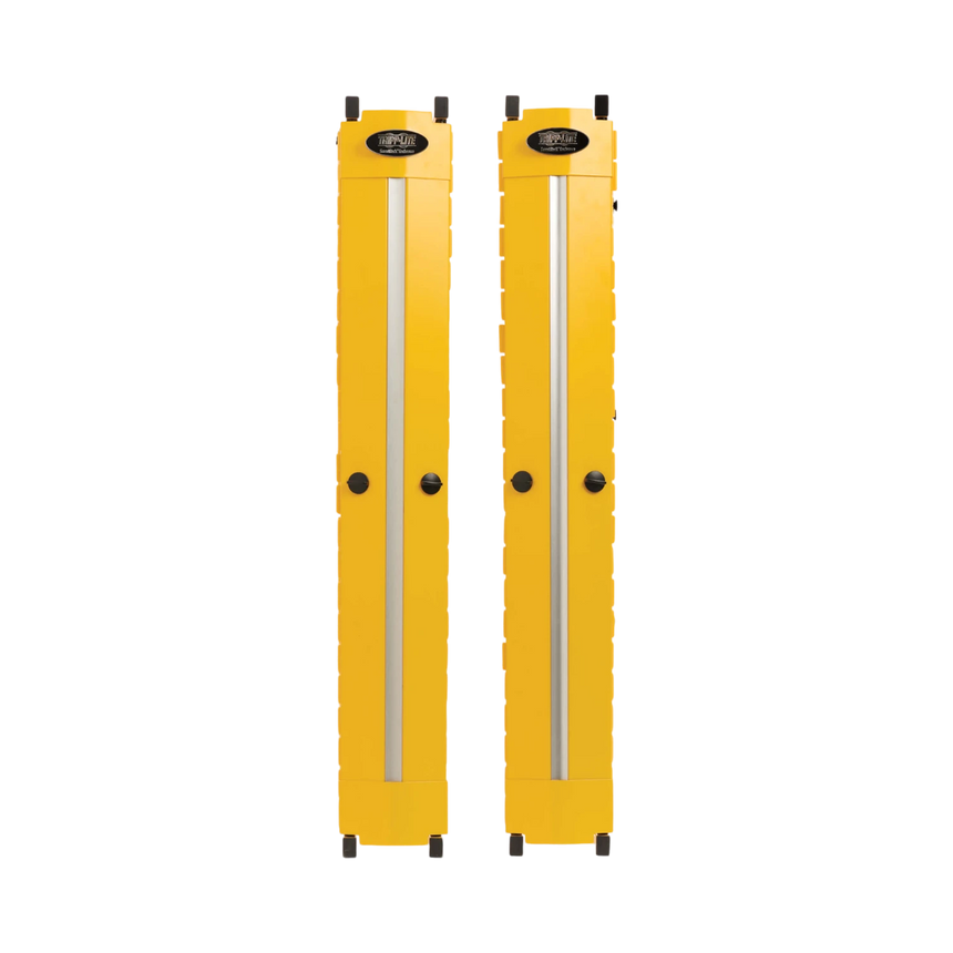 Tripp Lite High-Capacity Vertical Cable Manager, Deep Double Finger Duct with Cover, Single Sided, 6 in. Wide, Yellow, 7 ft. (2.2 m) — Being Shipped
