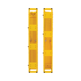 Tripp Lite High-Capacity Vertical Cable Manager, Deep Double Finger Duct with Cover, Single Sided, 6 in. Wide, Yellow, 7 ft. (2.2 m) — Being Shipped