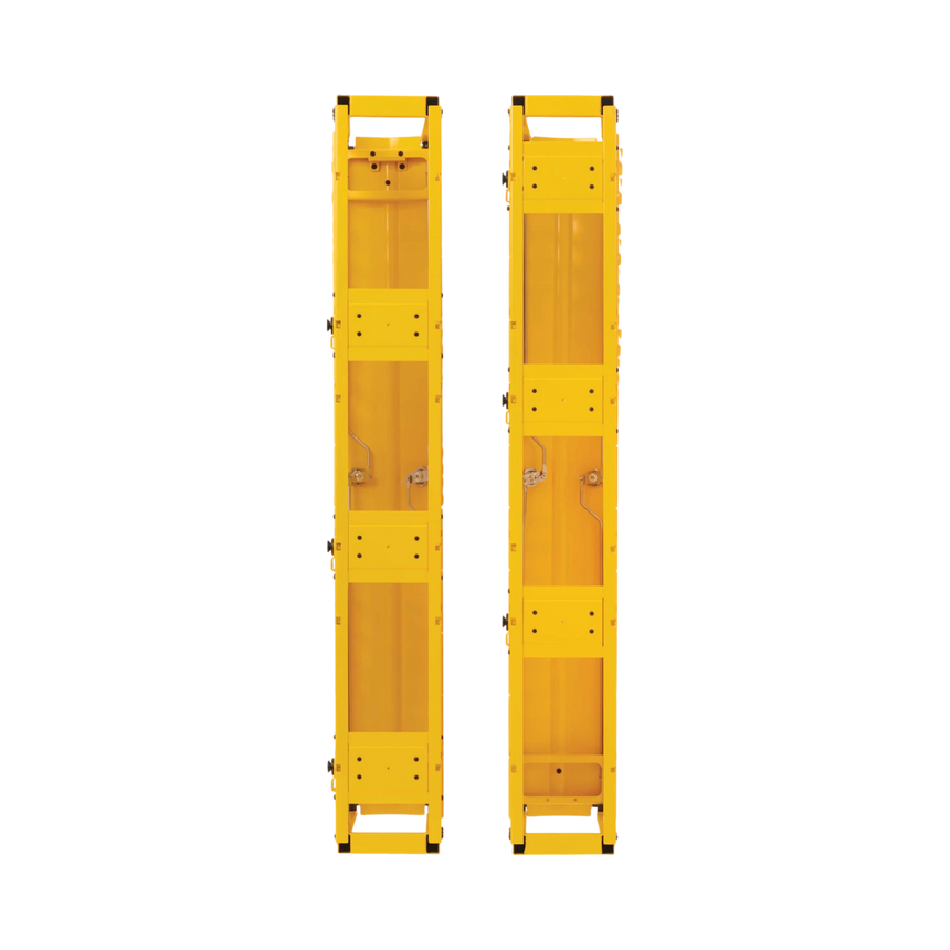Tripp Lite High-Capacity Vertical Cable Manager, Deep Double Finger Duct with Cover, Single Sided, 6 in. Wide, Yellow, 7 ft. (2.2 m) — Being Shipped