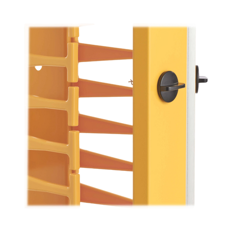Tripp Lite High-Capacity Vertical Cable Manager, Deep Double Finger Duct with Cover, Single Sided, 6 in. Wide, Yellow, 7 ft. (2.2 m) — Being Shipped