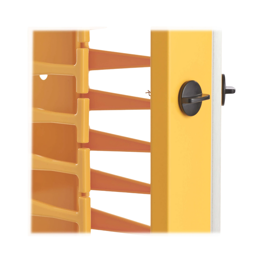 Tripp Lite High-Capacity Vertical Cable Manager, Deep Double Finger Duct with Cover, Single Sided, 6 in. Wide, Yellow, 7 ft. (2.2 m) — Being Shipped