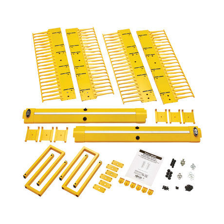 Tripp Lite High-Capacity Vertical Cable Manager, Deep Double Finger Duct with Cover, Single Sided, 6 in. Wide, Yellow, 7 ft. (2.2 m) — Being Shipped