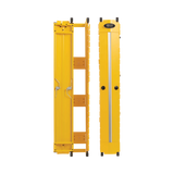 Tripp Lite High-Capacity Vertical Cable Manager, Deep Double Finger Duct with Cover, Single Sided, 6 in. Wide, Yellow, 7 ft. (2.2 m) — Being Shipped