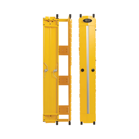 Tripp Lite High-Capacity Vertical Cable Manager, Deep Double Finger Duct with Cover, Single Sided, 6 in. Wide, Yellow, 7 ft. (2.2 m) — Being Shipped