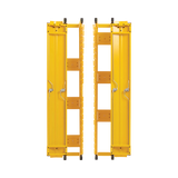 Tripp Lite High-Capacity Vertical Cable Manager, Deep Double Finger Duct with Cover, Single Sided, 6 in. Wide, Yellow, 7 ft. (2.2 m) — Being Shipped