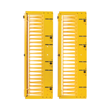 Tripp Lite High-Capacity Vertical Cable Manager, Deep Double Finger Duct with Cover, Single Sided, 6 in. Wide, Yellow, 7 ft. (2.2 m) — Being Shipped