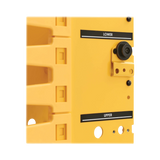 Tripp Lite High-Capacity Vertical Cable Manager, Deep Double Finger Duct with Cover, Single Sided, 6 in. Wide, Yellow, 7 ft. (2.2 m) — Being Shipped