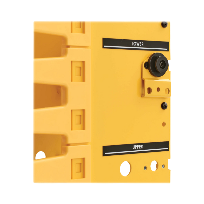 Tripp Lite High-Capacity Vertical Cable Manager, Deep Double Finger Duct with Cover, Single Sided, 6 in. Wide, Yellow, 7 ft. (2.2 m) — Being Shipped
