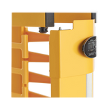 Tripp Lite High-Capacity Vertical Cable Manager, Deep Double Finger Duct with Cover, Single Sided, 6 in. Wide, Yellow, 7 ft. (2.2 m) — Being Shipped