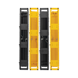 Tripp Lite High-Capacity Vertical Cable Manager - Deep Double Finger Duct with Cover, Double Sided, 6 in. Wide, Yellow/Black, 7 ft. (2.2 m) — Being Shipped