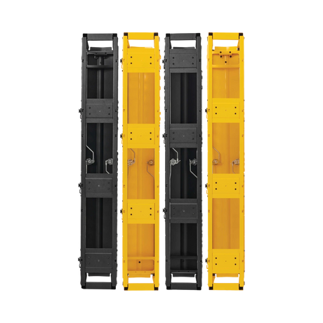 Tripp Lite High-Capacity Vertical Cable Manager - Deep Double Finger Duct with Cover, Double Sided, 6 in. Wide, Yellow/Black, 7 ft. (2.2 m) — Being Shipped