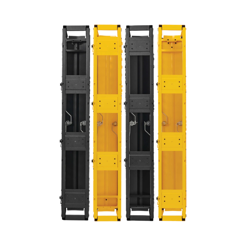 Tripp Lite High-Capacity Vertical Cable Manager - Deep Double Finger Duct with Cover, Double Sided, 6 in. Wide, Yellow/Black, 7 ft. (2.2 m) — Being Shipped