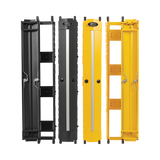 Tripp Lite High-Capacity Vertical Cable Manager - Deep Double Finger Duct with Cover, Double Sided, 6 in. Wide, Yellow/Black, 7 ft. (2.2 m) — Being Shipped