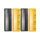 Tripp Lite High-Capacity Vertical Cable Manager - Deep Double Finger Duct with Cover, Double Sided, 6 in. Wide, Yellow/Black, 7 ft. (2.2 m) — Being Shipped