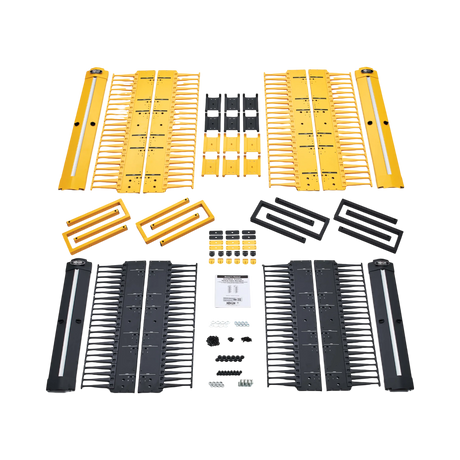 Tripp Lite High-Capacity Vertical Cable Manager - Deep Double Finger Duct with Cover, Double Sided, 6 in. Wide, Yellow/Black, 7 ft. (2.2 m) — Being Shipped