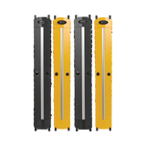 Tripp Lite High-Capacity Vertical Cable Manager - Deep Double Finger Duct with Cover, Double Sided, 6 in. Wide, Yellow/Black, 7 ft. (2.2 m) — Being Shipped