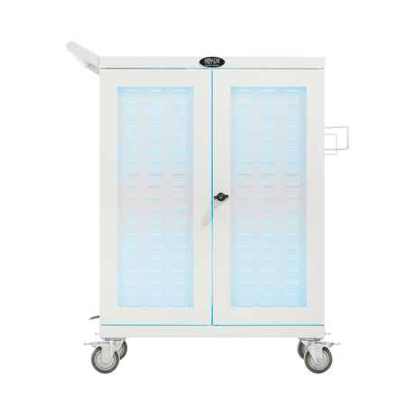Tripp Lite Safe-IT Multi-Device UV Charging Cart, Hospital-Grade, 32 AC Outlets, White — Being Shipped