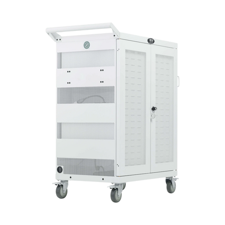Tripp Lite Safe-IT Multi-Device UV Charging Cart, Hospital-Grade, 32 AC Outlets, White — Being Shipped