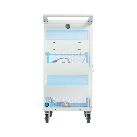 Tripp Lite Safe-IT Multi-Device UV Charging Cart, Hospital-Grade, 32 AC Outlets, White — Being Shipped