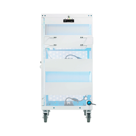 Tripp Lite Safe-IT Multi-Device UV Charging Cart, Hospital-Grade, 32 AC Outlets, White — Being Shipped