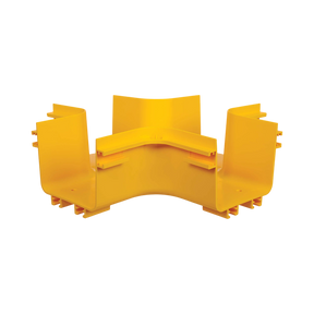 Tripp Lite Toolless Horizontal 4-Way Junction for Fiber Routing System, 120 mm (5 in.) — Being Shipped
