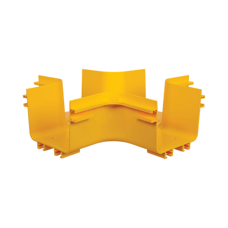 Tripp Lite Toolless Horizontal 4-Way Junction for Fiber Routing System, 120 mm (5 in.) — Being Shipped