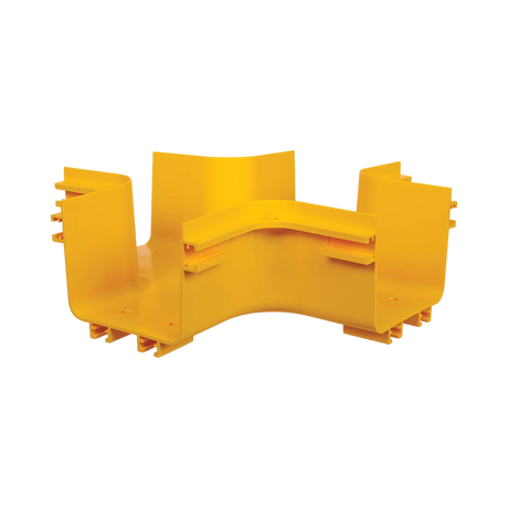 Tripp Lite Toolless Horizontal 4-Way Junction for Fiber Routing System, 120 mm (5 in.) — Being Shipped