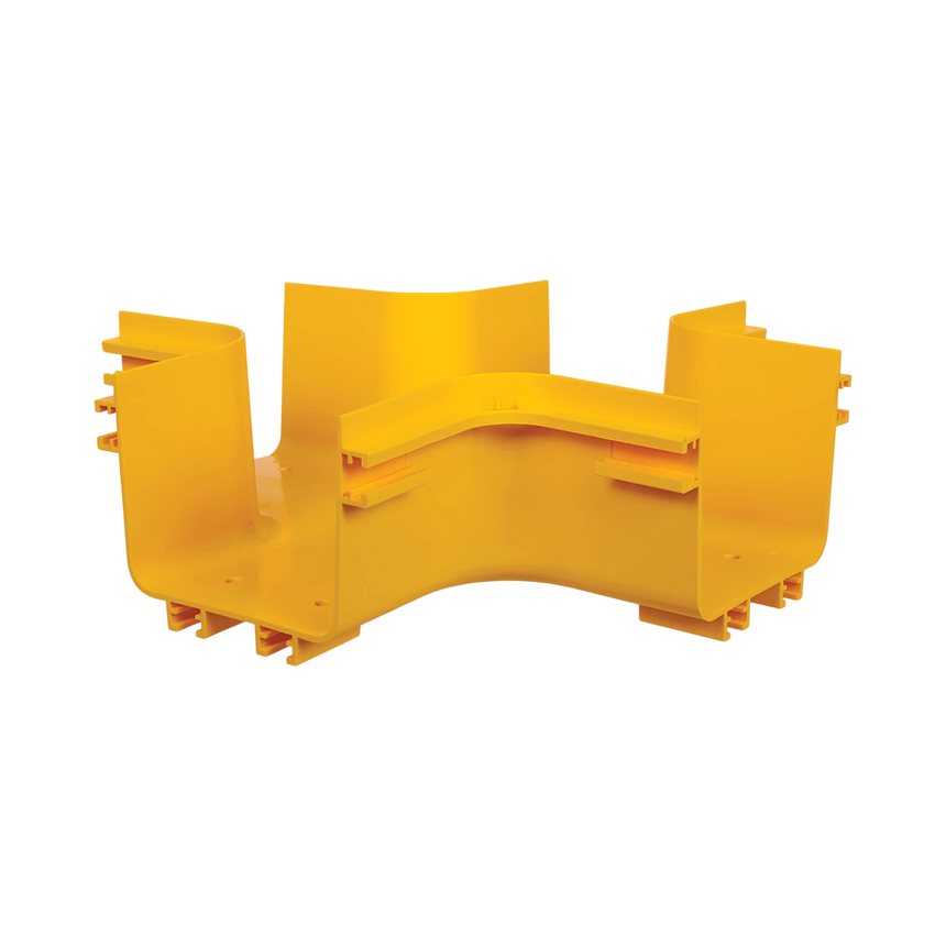 Tripp Lite Toolless Horizontal 4-Way Junction for Fiber Routing System, 120 mm (5 in.) — Being Shipped