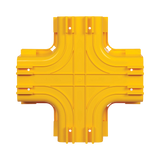 Tripp Lite Toolless Horizontal 4-Way Junction for Fiber Routing System, 120 mm (5 in.) — Being Shipped