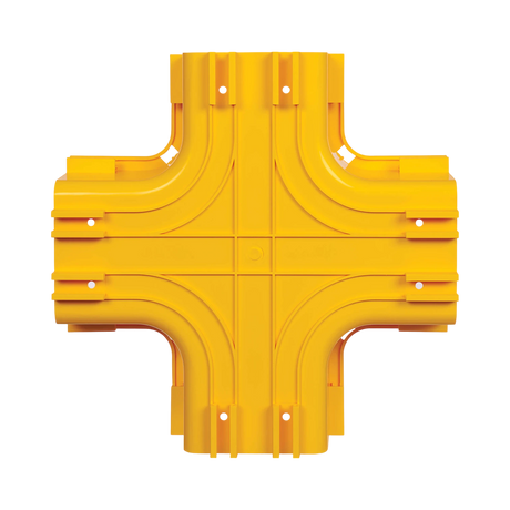 Tripp Lite Toolless Horizontal 4-Way Junction for Fiber Routing System, 120 mm (5 in.) — Being Shipped